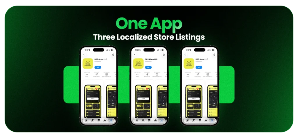One App, Three Localized Store Listings